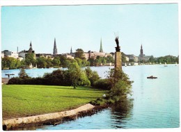 Hamburg - Außenalster Und Türme Der Stadt  - 1967 - Mitte