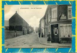 Steenvoorde Rue De Poperingue.  A La Tete D'or Estaminet.. Tabac - Steenvoorde