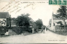 LE PERRAY (78) - La Rue Verte Avecpetite Animation - Cachet Convoyeur-ligne Paris à Chartres - Le Perray En Yvelines