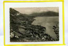 Lac D'Annecy. Veyrier Du Lac. Edit Mouchet N° 242    Cpsm Vue Aerienne - Veyrier