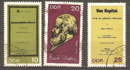 Germany East 1968 SG E1083,4,5 150th Anniv Karl Marx Fine Used - Autres & Non Classés