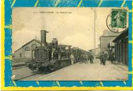 Vieux Condé.  La Visite Du Train. 1912   Train Vapeur - Gare   Lire Description - Vieux Conde