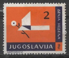 YUGOSLAVIA 1961 Obligatory Tax. Children's Week - 2d Bird With Flower In Beak MH - Neufs