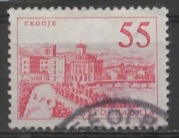 YUGOSLAVIA 1958 Skopje -  55d. - Red  FU - Unused Stamps