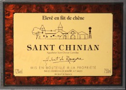 ETIQUETTE De VIN " SAINT CHINIAN " - Elevé En Fût De Chêne 12° - 75cl  - SPECIMEN - Parfait état  - - Vin De Pays D'Oc