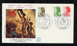 France FDC First Day Cover 1982 Eugene Delacroix La Liberte (A401) - 1980-1989