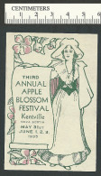 C2-17 CANADA 1935 Nova Scotia 3rd Apple Blossom Festival MNG - Vignettes Locales Et Privées