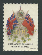 C2-31 Canada Furniture Manufacturers Advertising Stamp MNG - Werbemarken (Vignetten)