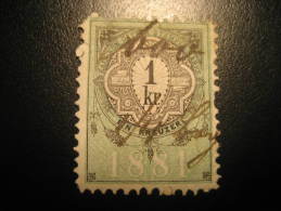 1881 1 Kr Kais Kon Osterr Stempel Marke Revenue Fiscal Tax Postage Due Official Austria - Fiscaux