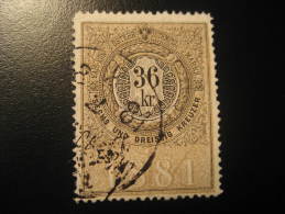 1881 36 Kr Kais Kon Osterr Stempel Marke Revenue Fiscal Tax Postage Due Official Austria - Fiscaux