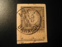 1883 5 Kr Banhof Train Imperforated Kais Kon Osterr Stempel Marke Revenue Fiscal Tax Postage Due Official Austria - Fiscaux