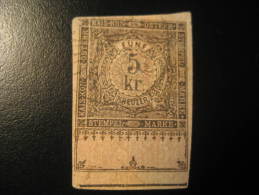 1885 5 Kr Imperforated Kais Kon Osterr Stempel Marke Revenue Fiscal Tax Postage Due Official Austria - Fiscaux