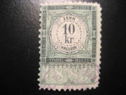 1885 10 Kr Kais Kon Osterr Stempel Marke Revenue Fiscal Tax Postage Due Official Austria - Fiscaux