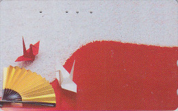 Télécarte Japon - Jeu - ORIGAMI - Cocotte En Papier  - Paper Bird Japan Phonecard - Papier Kunst Telefonkarte - 61 - Jeux