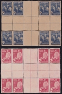 1939-145. CUBA. REPUBLICA 1939 Ed.334-35CH CALIXTO GARCIA CENTRO DE HOJA BLOCK 8. CENTER OF SHEET. MNG NO GUM. - Ungebraucht