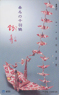 Télécarte Japon / NTT 291-216 - Jeu - ORIGAMI - Cocotte En Papier  - Paper Bird Japan Phonecard - Papier Kunst TK - 64 - Games