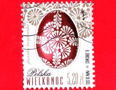 POLONIA - Usato - 2015 - Pasqua - Easter - Uova - 5.20 - Used Stamps