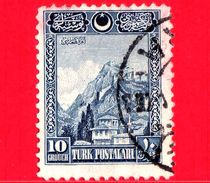 TURCHIA - Usato - 1926 - Fortezza Di Ankara (arabic Letters) - 10 - Used Stamps
