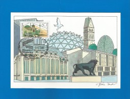 BRD 1988  Mi.Nr. 1369 , 700 Jahre Stadt Düsseldorf - Maximum Card - S Stempel Düsseldorf  05.05.1988 - 1981-2000