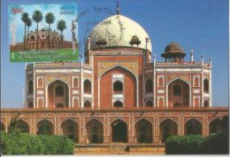 Tomb Of Humayun, Built By By His Widow Hemida Banu Begum, ´Insan-i-Kamil, UNESCO Heritage Site, Architecture, Max Card - Islam