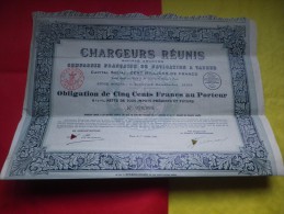 CHARGEURS REUNIS Compagnie Française De Navigation A Vapeur (1921) Imprimerie RICHARD - Other & Unclassified