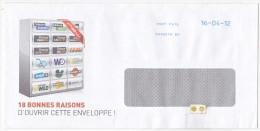 Polynésie Française / Tahiti - 1 Enveloppe / Enveloppe TNS - 04 / 2012 - Briefe U. Dokumente