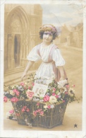 Fillette Vendant Des Fleurs (La Botte à 10F) - Edition Etoile Série N. 4218 - Carte Colorisée - Scènes & Paysages