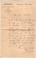 VP3513 - Lot Et Garonne - Lot De Lettres De La Direction Des Tabac à TONNEINS - Cabinet Du Directeur - Dokumente