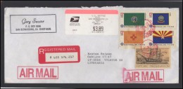 USA 263 Cover Brief Postal History Air Mail Statehood ATM Automatic Stamps - Postal History