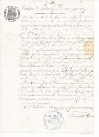 PUBLICATION à MARIAGE   De  1863  -  à  FROMELENNES  - Ardennes ( 08 ) - Cachets Généralité