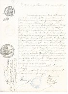 CERTIFICAT  De PUBLICATION & NON OPPOSITION  De  1891  -  à  BOURG   FIDELLE  - Ardennes ( 08 ) - Cachets Généralité