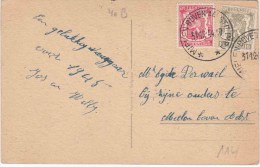 RELAIS : ZK PZ (B) RELAIS "MIELEN BOVEN AALST (LIMB.) 31.12.44" - Lettere Accidentate