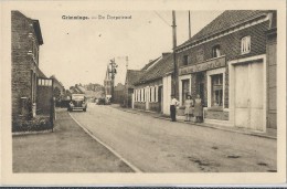 Grimminge.  -   De Dorpstraat  Met Adolphe Delhaize & Cie - Geraardsbergen