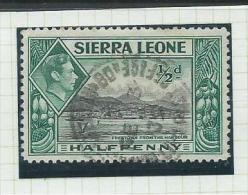 Sierra Leone 1939 Travelling Post Office Cancel Freetown - Bo On 1/2d 1938 KGVI - Sierra Leone (...-1960)