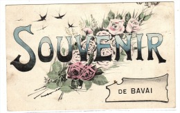 BAVAY (59) - Souvenir De BAVAY - FLEURS - Carte Fantaisie - Ed. L. S., Hautmont - Bavay