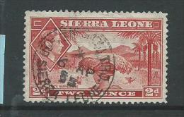 Sierra Leone Travelling Post Office Cancel 1955 Bo - Pendembu On 1938 2d KGVI - Sierra Leone (...-1960)