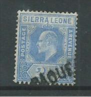 Sierra Leone Paquebot Straight Line Cancel On 1907 2d Blue  KEVII - Sierra Leone (...-1960)