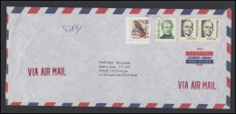 USA 278 Cover Brief Postal History Air Mail Personalities Birds - Marcophilie