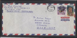 USA 283 Cover Brief Postal History Air Mail Personalities  Music Australia Bicentennial - Marcophilie