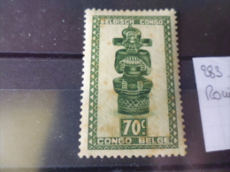 CONGO BELGE TIMBRE OU SERIE YVERT N° 283 ROUILLE - Unused Stamps
