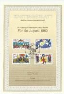 ' DE  FDC 1989 BERLIN - 1er Día – FDC (hojas)