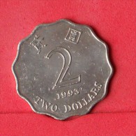 HONG KONG 2 DOLLARS 1993 -    KM# 64 - (Nº14537) - Hong Kong