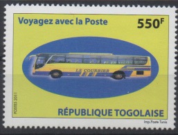 Togo 2011 - Mi. B4316 Postreisedienst Voyagez Avec La Poste Bus Autobus Autocar 550F MNH** RARE !!! - Togo (1960-...)