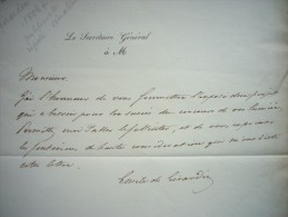 Lettre Autographe De Emile De Girardin Journaliste Homme Politique 1802-1881 Second Empire - Personajes Historicos