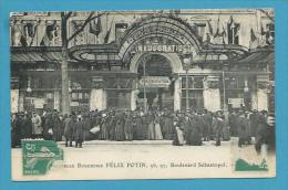 CPA Inauguration De La Nouvelle Boucherie FELIX POTIN Bld Sébastopol PARIS IIème - Distrito: 02