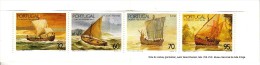 Portugal Booklet Scott #1818b Pane Of 4 Ships: Barca, Caravela Pescareza, Barinel, Caravela - Carnets