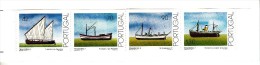 Portugal Booklet Scott #1970b Pane Of 4 Trawlers: Twin-mast. Single-mast, SS Germano 3, Steam-powered - Booklets