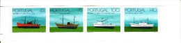 Portugal Booklet Scott #2016b Pane Of 4 Trawlers: Maria Arminda, Bom Pastor, De Aladores, Sueste - Carnets