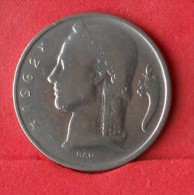 BELGIUM 5 FRANCS 1962 -    KM# 134,1 - (Nº14571) - 5 Francs