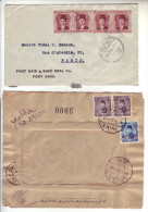 Egitto Egypt Egypte 1939 ?? 1954 Lot 2 Covers Cairo / Port Said Traffic - Covers & Documents